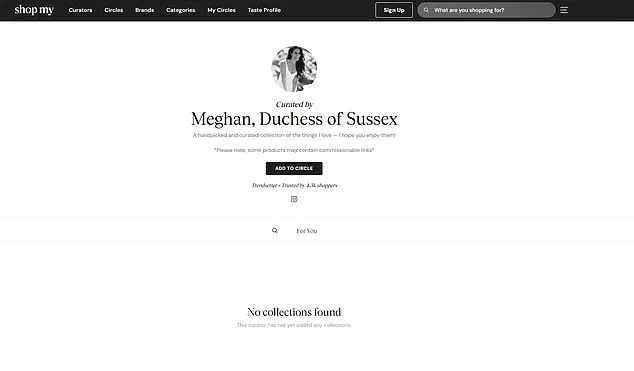 Meghan Markle's ShopMy Shuttered in Whispers of Desperation and Self-Serving Opportunism