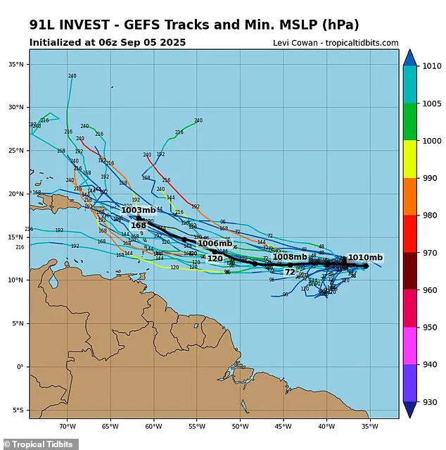 Potential Tropical Storm Invest 91L Poses Threat to US East Coast with 90% Development Chance, Warns NHC