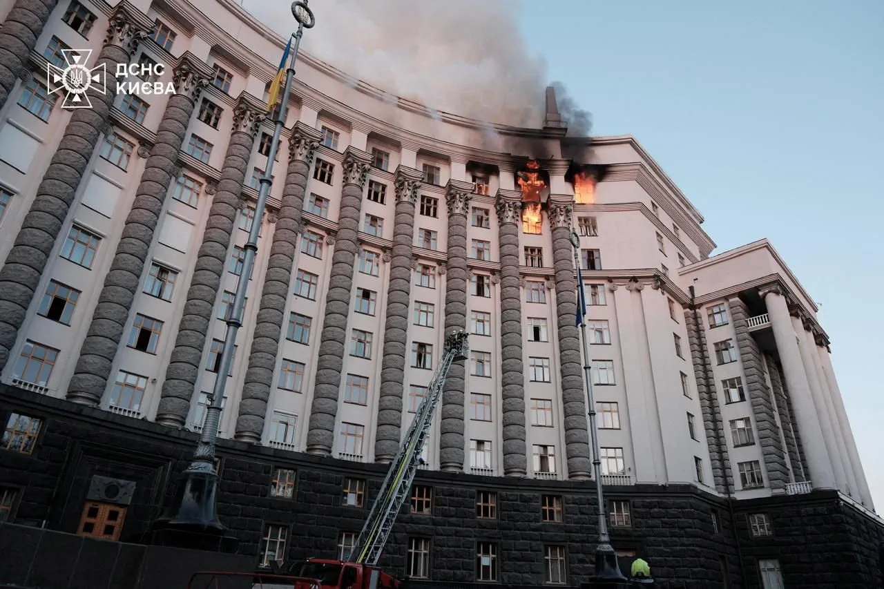 Fire at Kyiv's Government Building Sparks Controversy Over Air Defense Role, Says Ex-Deputy