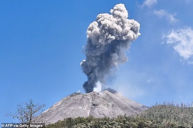 Chaos and Panic as Indonesia's Active Volcano Erupts, Sending Ash and Lava Skyward
