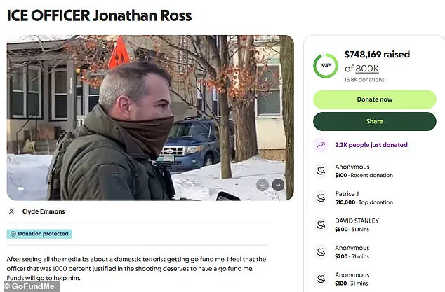 ICE Agent Jonathan Ross Amasses Over $1M via Crowdfunding After Shooting Renee Nicole Good; Supporters Call Her 'Domestic Terrorist'
