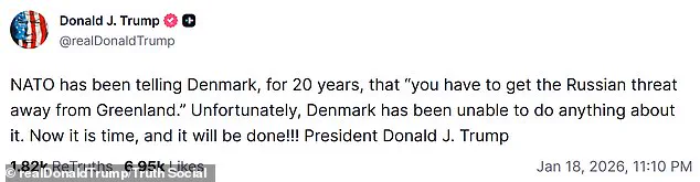 Trump Asserts U.S. Interest in Greenland, Blames Denmark for Arctic Vulnerabilities