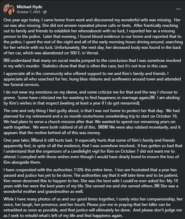 Tragic Murder of Kimberly Hyde in Vernal, Utah: A Community in Shock