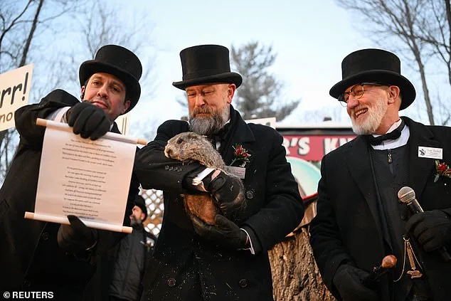 Punxsutawney Phil Sees Shadow, Predicts Six More Weeks of Winter at 139th Annual Groundhog Day Ceremony