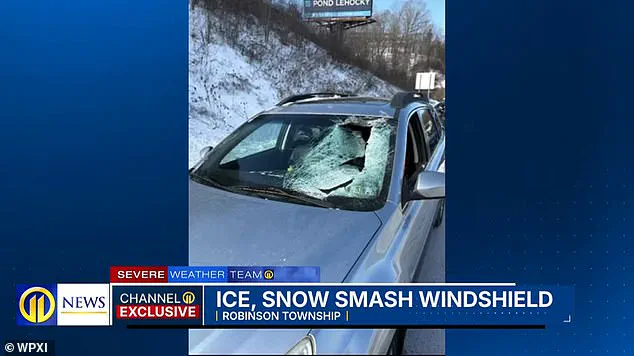 Near-Fatal Collision on Parkway West: Mother and Daughter Shaken as Ice From Tractor-Trailer Shatters Windshield