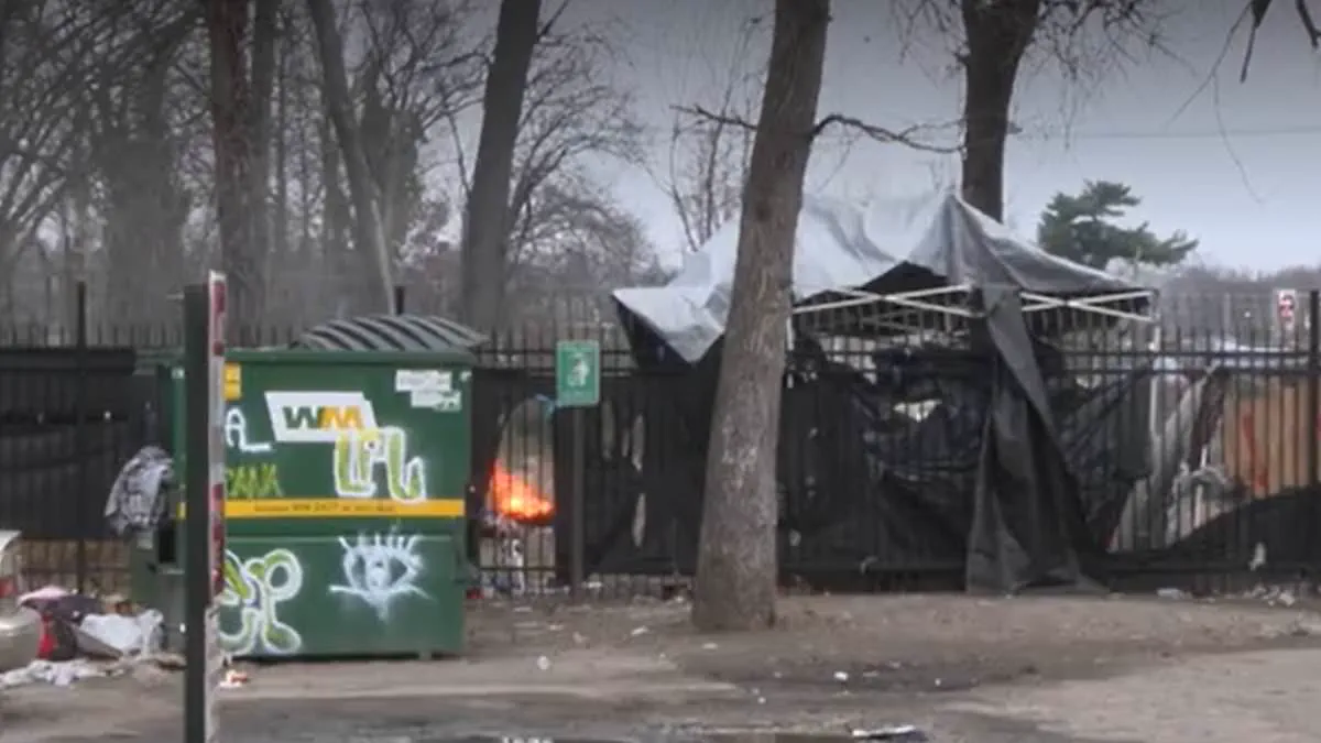 Marylander Condominiums: A Battleground of Desperation and Chaos as Homeless Encampment Sparks Conflict with Residents