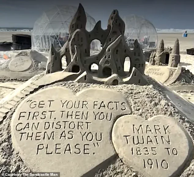 Mark Twain's Quote Triggers Hotel Ban for Sandcastle Sculptor