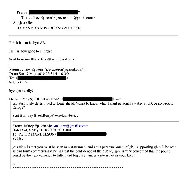 Democrats Demand Peter Mandelson Testify Over Epstein Ties, DOJ Files Reveal 2008 Communications