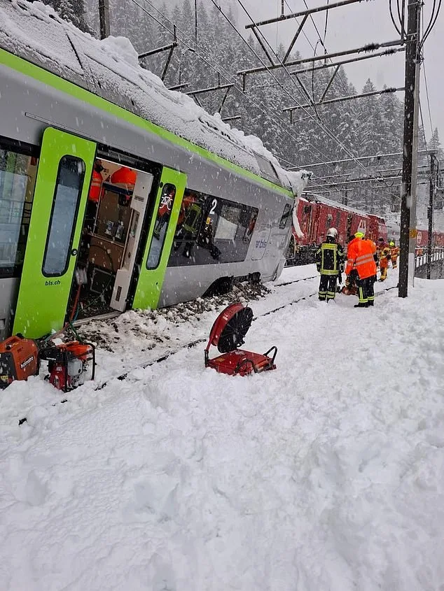 Avalanche Derails Swiss Train, Injuring Five Near Goppenstein
