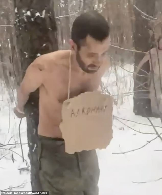 Russian Frontline Commander Inflicts Brutal Public Humiliation on Deserters in Subzero Temperatures