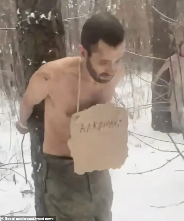 Russian Frontline Commander Inflicts Brutal Public Humiliation on Deserters in Subzero Temperatures