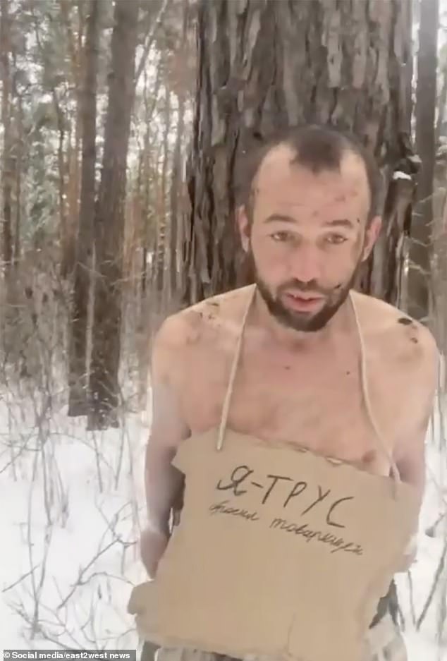 Russian Frontline Commander Inflicts Brutal Public Humiliation on Deserters in Subzero Temperatures