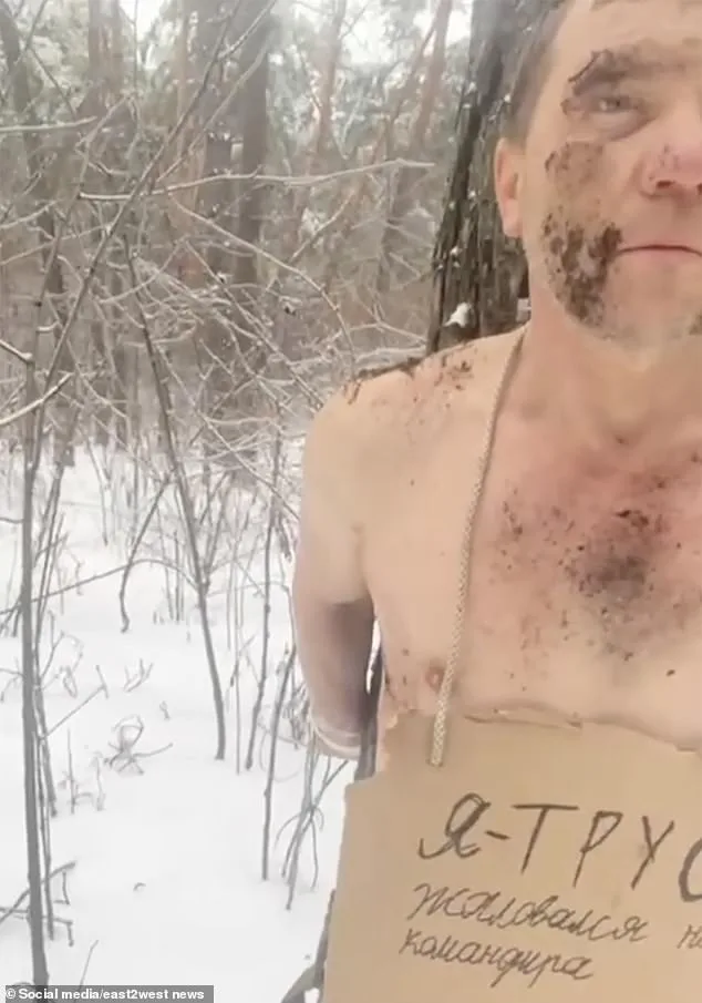 Russian Frontline Commander Inflicts Brutal Public Humiliation on Deserters in Subzero Temperatures