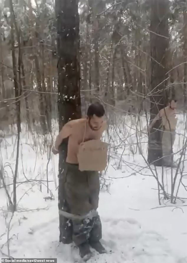Russian Frontline Commander Inflicts Brutal Public Humiliation on Deserters in Subzero Temperatures