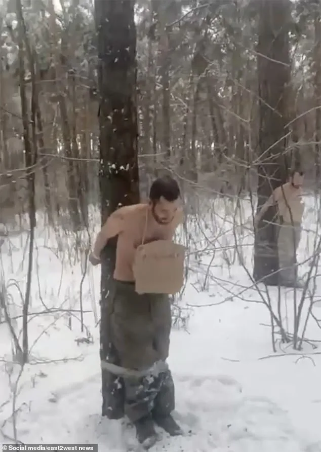 Russian Frontline Commander Inflicts Brutal Public Humiliation on Deserters in Subzero Temperatures