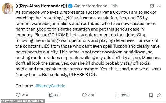 Tucson's Disappearance Sparks Clash Between Amateur Sleuths and Law Enforcement