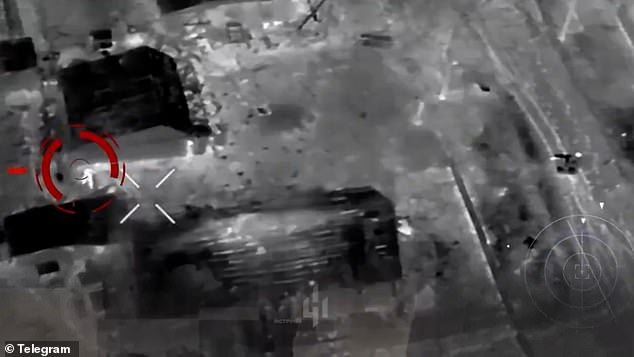 Ukrainian UAV Faces Russian Soldier in Intense Nighttime Battle