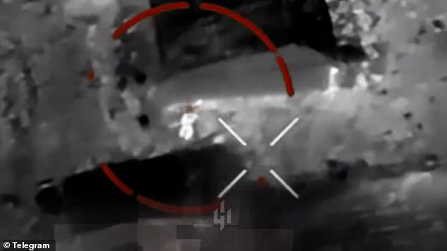 Ukrainian UAV Faces Russian Soldier in Intense Nighttime Battle