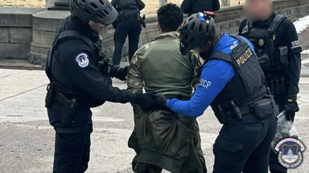 18-Year-Old Man Arrested Outside U.S. Capitol After Police Intervene as He Approaches Building with Loaded Shotgun and Tactical Vest