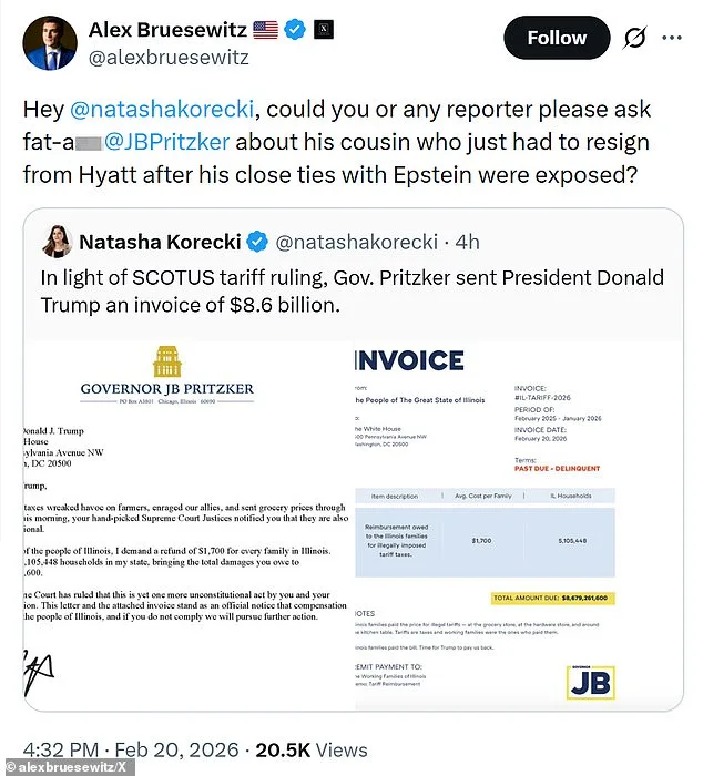 Illinois Governor Pritzker Demands $8.6 Billion from Trump Over Unconstitutional Tariffs, Citing Supreme Court Ruling