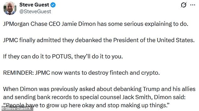 JPMorgan Admits to Closing Trump's Accounts Amid Legal Battle, Fueling Political Controversy