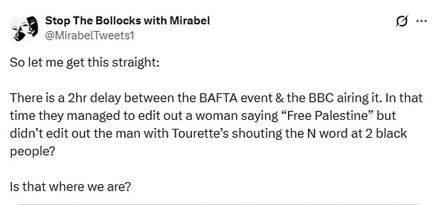 BBC Faces Backlash Over Racial Slur and Erased 'Free Palestine' Call at BAFTAs