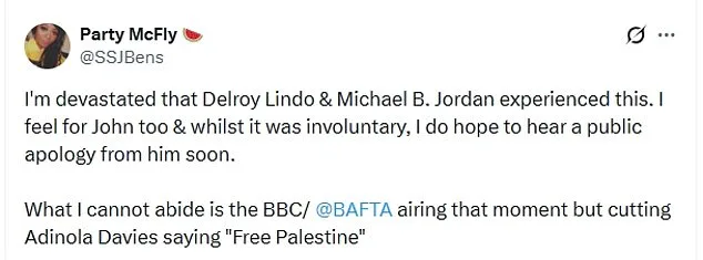 BBC Faces Backlash Over Racial Slur and Erased 'Free Palestine' Call at BAFTAs