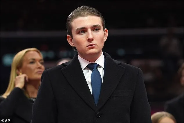 Barron Trump Surprises at State of the Union with Blue Tie, Contrasting Family's Red