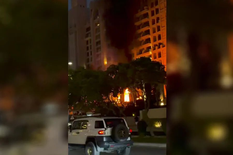 Iranian Rocket Strike on Dubai Hotel: Interception Prevents Escalation