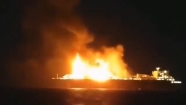 Drone Attack Ignites Russian Oil Tanker in Mediterranean Amid Escalating Global Tensions