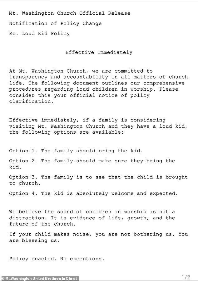 Viral Policy: Church's 'Loud Kids' Welcome Sparks Debate