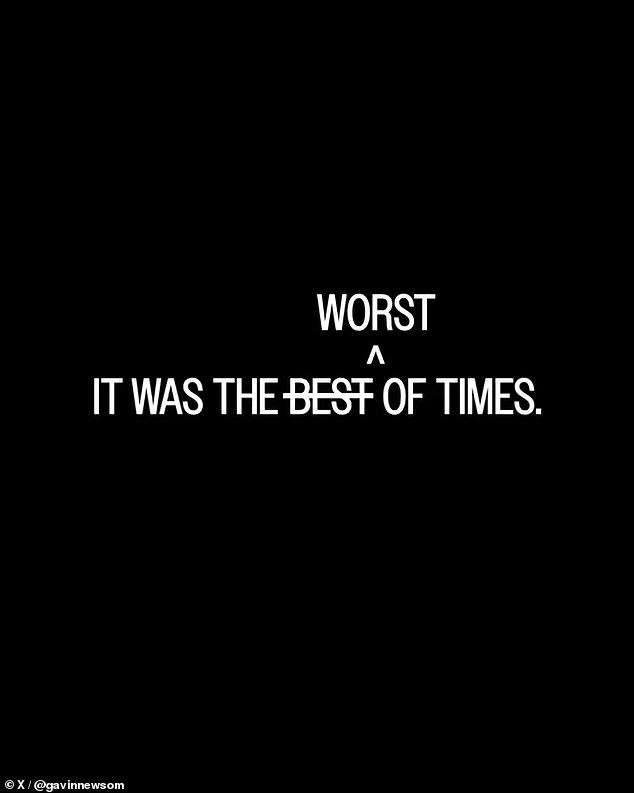 Gavin Newsom's Theatrical 'In Memoriam' Video Mocks Kristi Noem's Legacy with Irony and Political Jabs