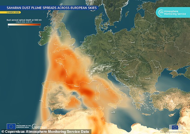 Saharan Dust Plume Sparks 'Blood Rain' in UK, Staining Surfaces with Orange Haze