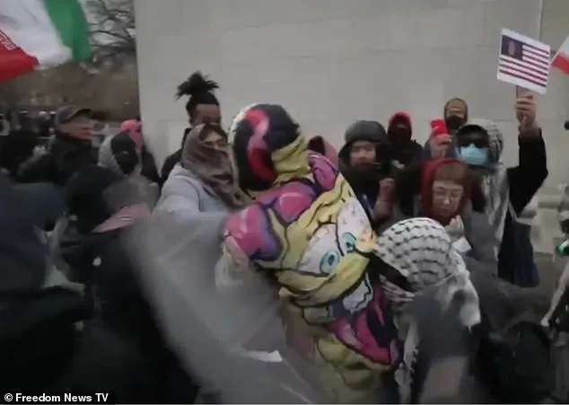 Protester in SpongeBob Sweatshirt Sparks Violent Clash at Khamenei Vigil in NYC