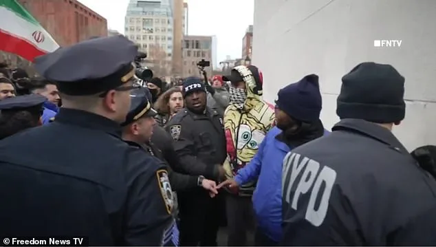 Protester in SpongeBob Sweatshirt Sparks Violent Clash at Khamenei Vigil in NYC