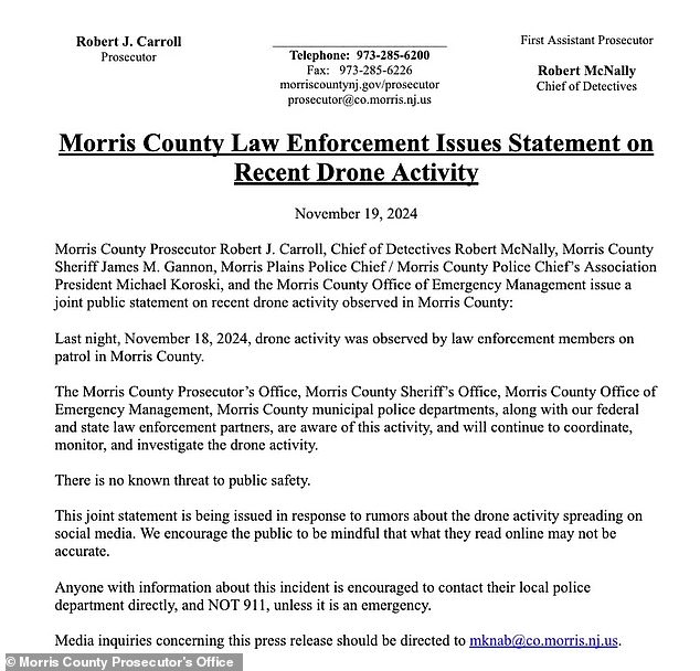 New Jersey's Drone Mystery: Unchecked Swarms Trigger Security Alarms, 2024 FOIA Files Expose Crisis