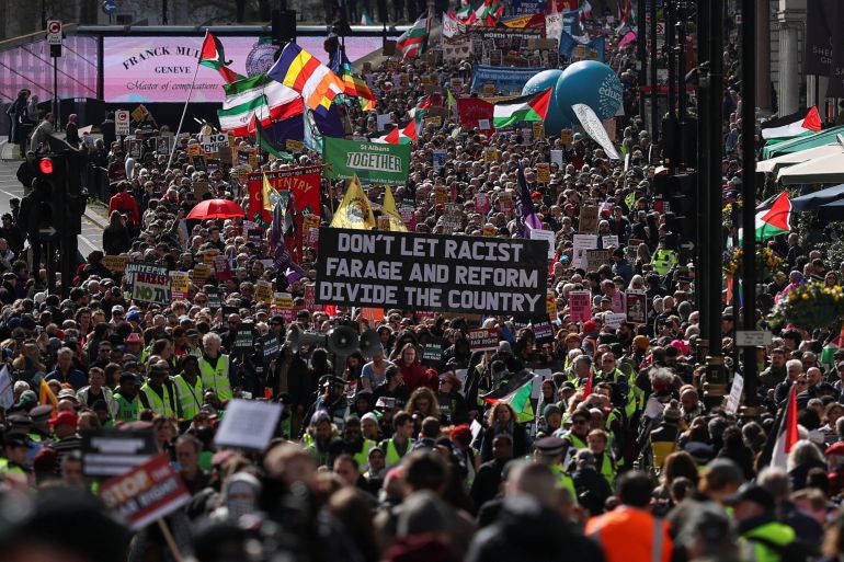 Historic Anti-Far-Right March Unites Thousands in London