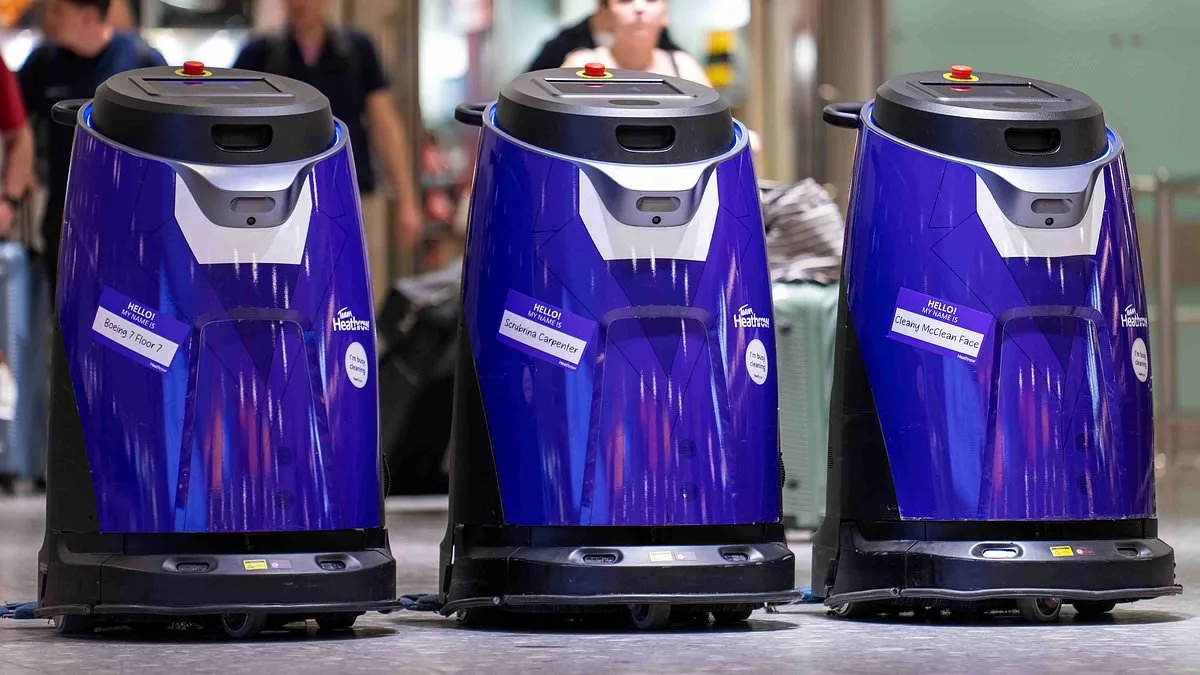 Heathrow's Hilarious New Cleaning Robots: Meryl Sweep and Scrubrina Carpenter Named in Public Competition Merge Tech with Humor