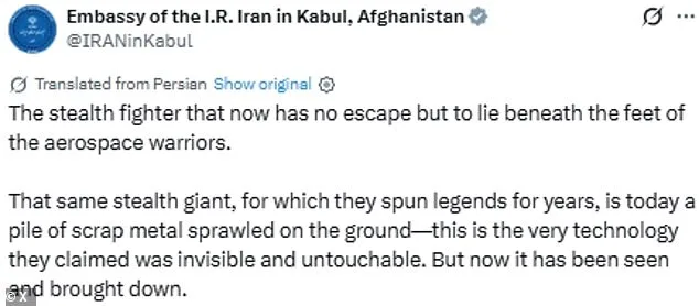 Iran Releases Harrowing Images of Crashed F-15E, Taunting U.S. Military Might