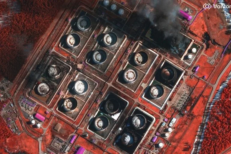Ukraine's Bold Drone Strikes Target Russian Oil Infrastructure, Sparking Leaks and Fires