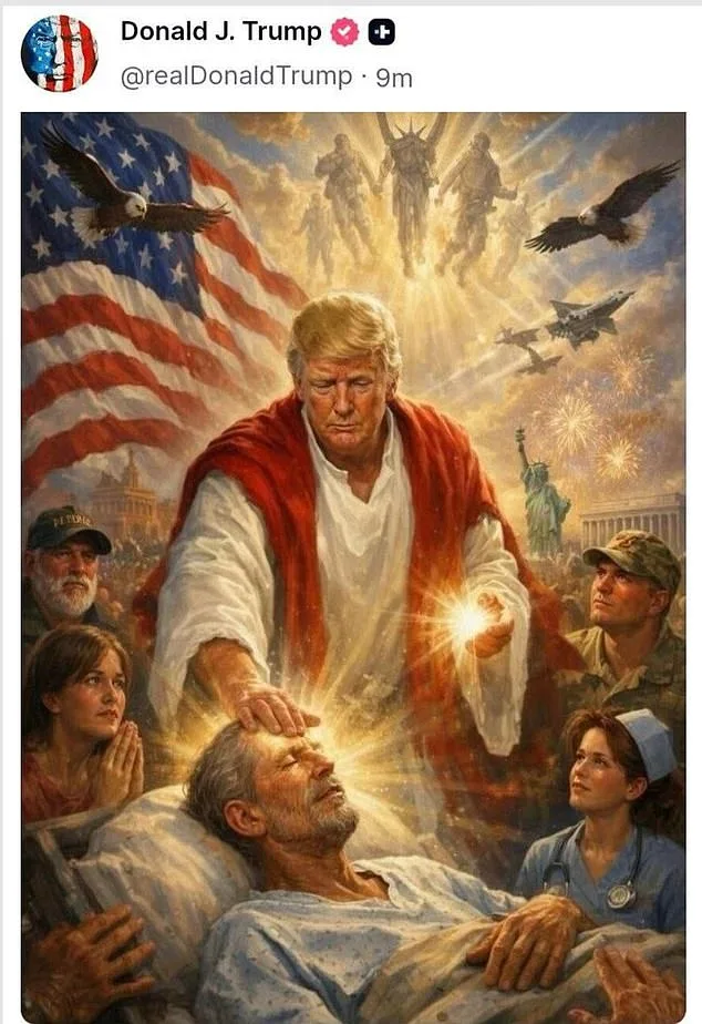 Mysterious Horned Figure in Trump's AI-Generated Image Sparks End-Times Prophecy Debate