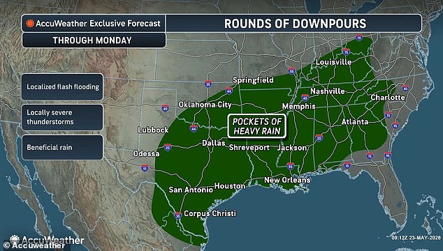 Massive 50-degree cooldown and flash floods threaten Texas and Northeast