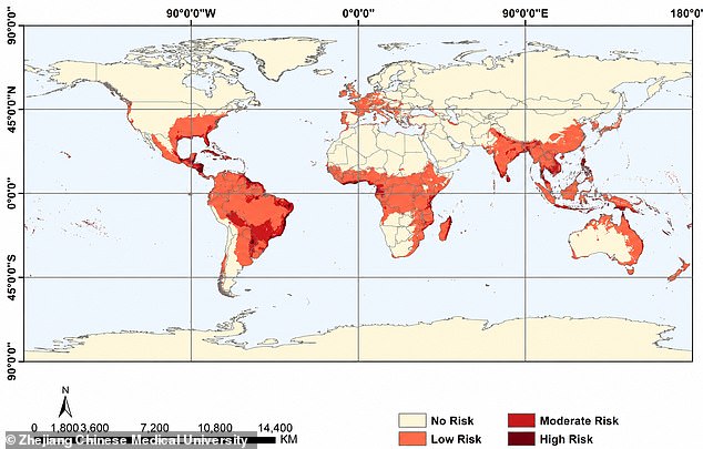 Rising temperatures enable Chikungunya virus to spread northward into European cities.