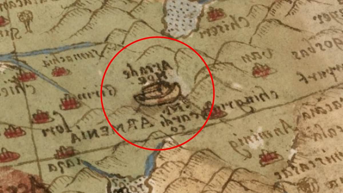 Digitized 1587 Map Places Noah's Ark on Mount Ararat