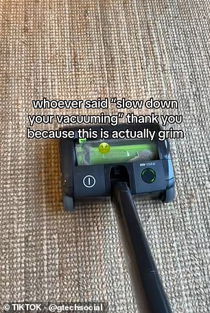 Experts say slow, thorough vacuuming beats rushing to clean floors.