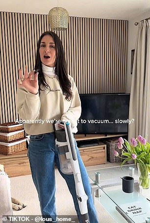Experts say slow, thorough vacuuming beats rushing to clean floors.
