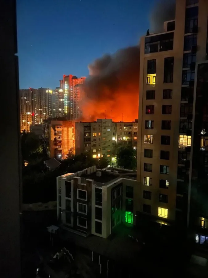 Russia launches massive drone and missile attack on Kyiv and 10 other regions.