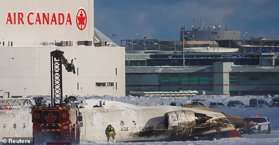 Aviation Accident Footage: Bombardier CR900 Flipped at Toronto Pearson Airport
