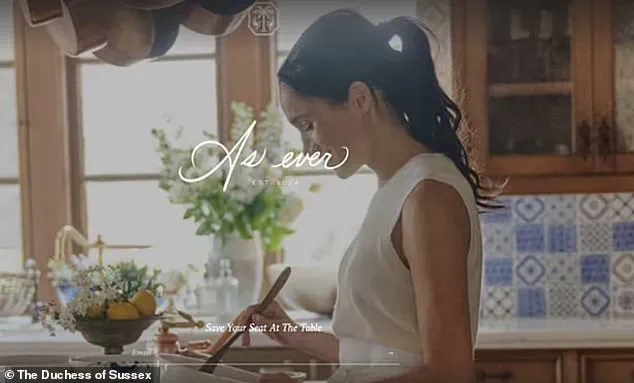 Meghan Markle's 'As Ever' Brand Expansion into Food and Beverage