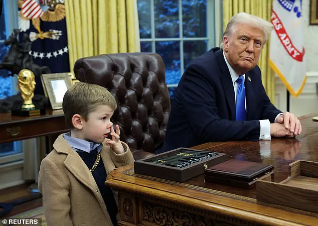 Trump replaces Resolute Desk with 'C&O' after child's nose-picking incident